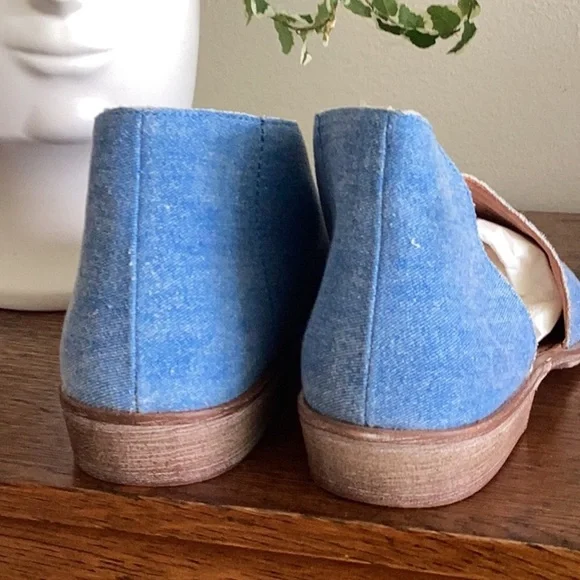 Free People Mont Blanc Sandal in Washed Denim